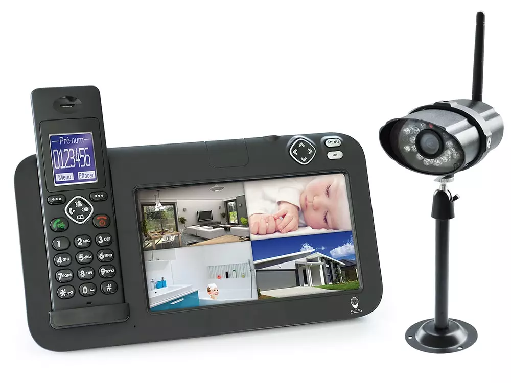 Homsecur 7" Kit AHD Interphone Vidéo Entrée Sécurité avec Caméra Empreinte Digitale 