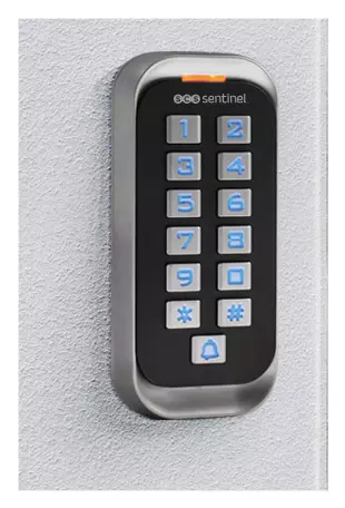 Clavier digicode sans fil OS503R blanc rechargeable avec tag RFID